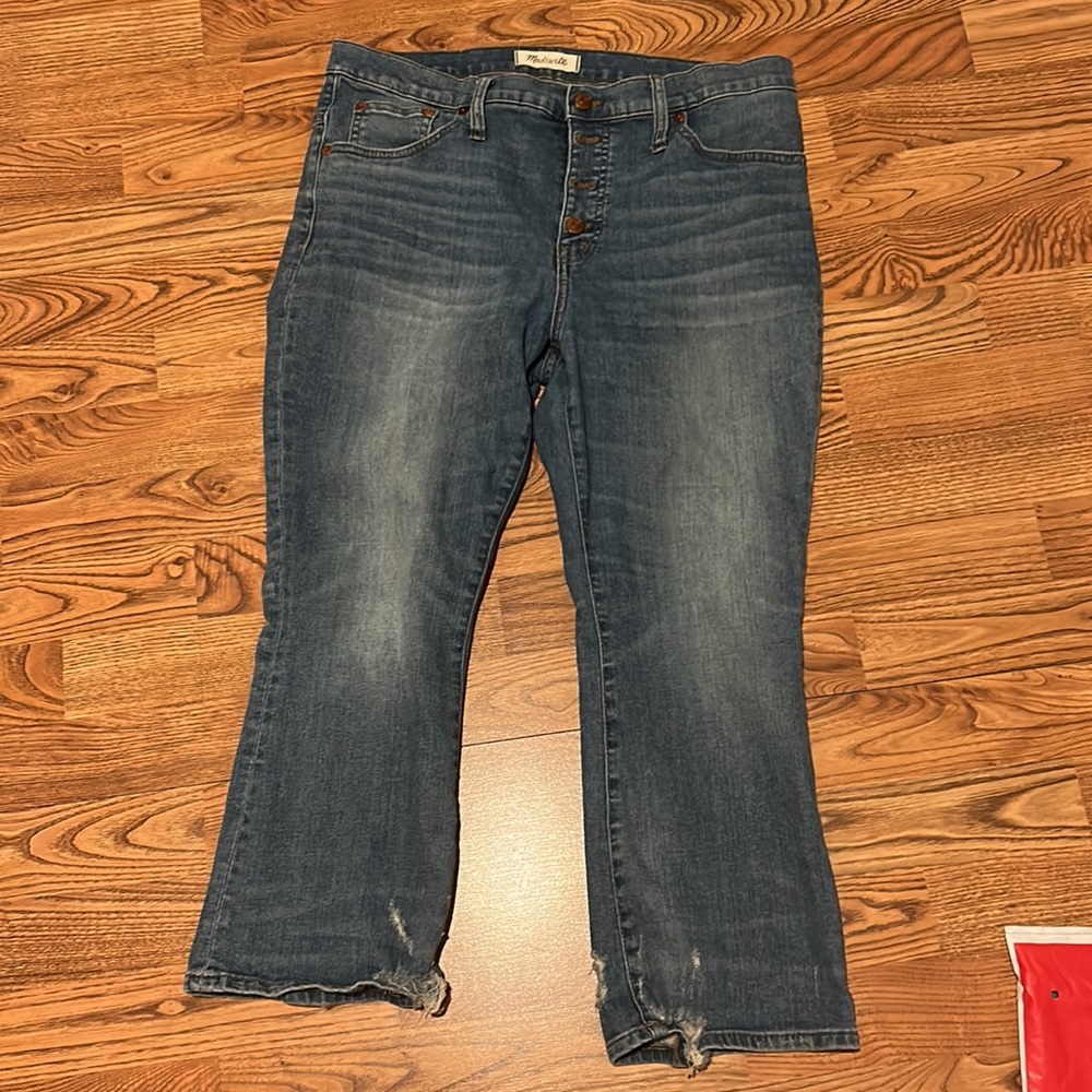 Madewell Cali Demi-Boot Jeans: Button Front Edition 31petite